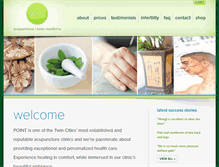 Tablet Screenshot of pointclinic.com